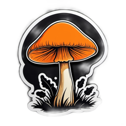 fungi mushroom SVG PNG design with clean design elements