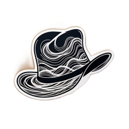 hatt black white SVG PNG design with clean design elements