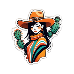 sticker western SVG PNG design with clean design elements
