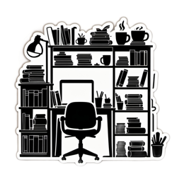 study space books SVG PNG design