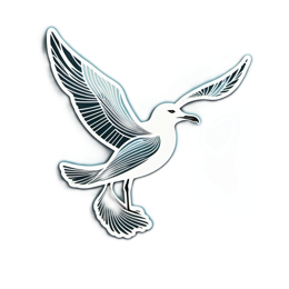 bird flight SVG PNG design with clean design elements