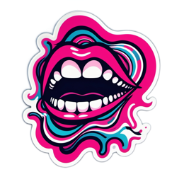 stickers vibrant SVG PNG design with clean design elements