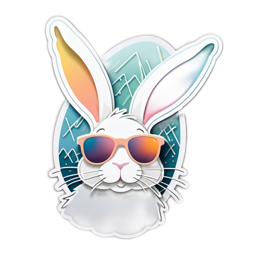 rabbit sunglasses SVG PNG design