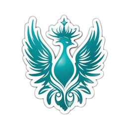 fantasy phoenix SVG PNG design with clean design elements