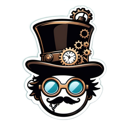 steampunk sticker SVG PNG design
