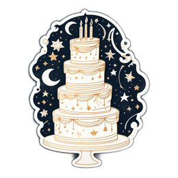 cake stars SVG PNG design
