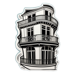 sticker building SVG PNG design