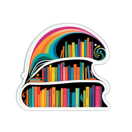 colorful books SVG PNG design