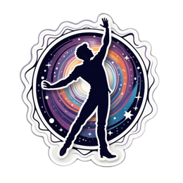 sticker cosmic dance SVG PNG design