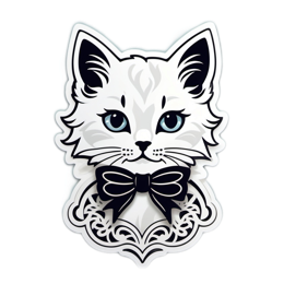 cat bowtie SVG PNG design