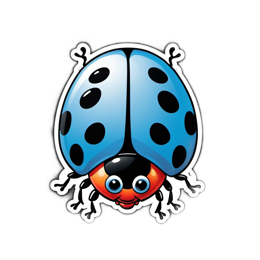 ladybug colorful SVG PNG design with clean design elements