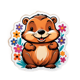 sticker cutefurry SVG PNG design with clean design elements