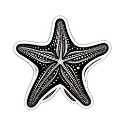 starfish SVG PNG design with clean design elements