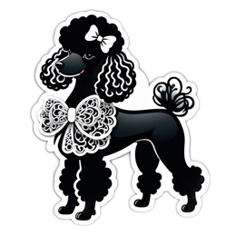 fashion stylish poodle SVG PNG design