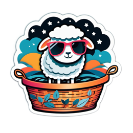 stylish sheep SVG PNG design