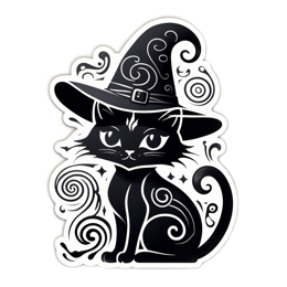 pets witchcat SVG PNG design with clean design elements