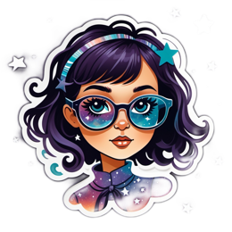 galaxy girl SVG PNG design