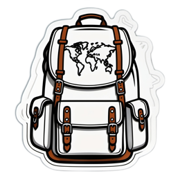 backpack travel SVG PNG design with clean design elements