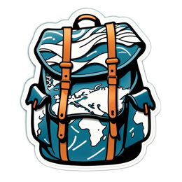 travel backpack SVG PNG design