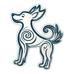 dog artistry SVG PNG design with clean design elements