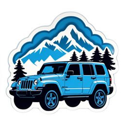 jeep mountains SVG PNG design