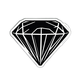 diamond sticker SVG PNG design with clean design elements