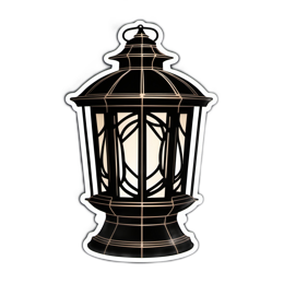lantern illustration SVG PNG design with clean design elements