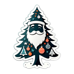 tree santa SVG PNG design