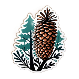 pinecone forest SVG PNG design