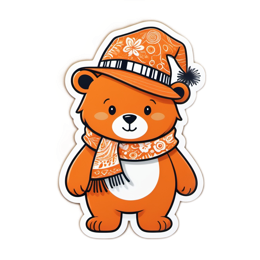 bear hat scarf SVG PNG design