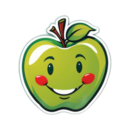 cartoon apple SVG PNG design