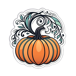 pumpkin leaf SVG PNG design with clean design elements