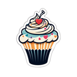 cupcake hearts SVG PNG design
