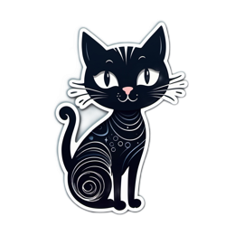 unicorn cat SVG PNG design with clean design elements
