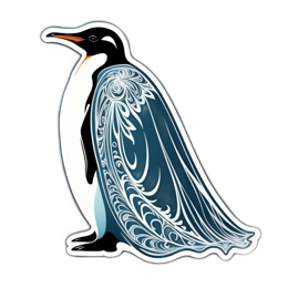 pemguin artistic SVG PNG design