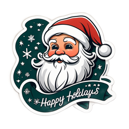 holiday santa SVG PNG design with clean design elements