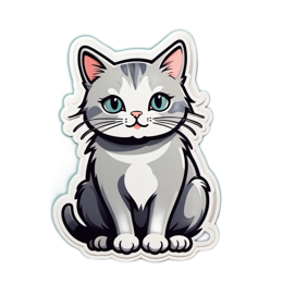 pets catstickers SVG PNG design with clean design elements