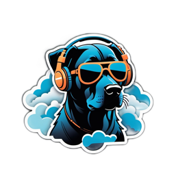 music dog SVG PNG design