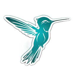 hummingbird stylized SVG PNG design with clean design elements