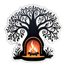 nature firewood SVG PNG design with clean design elements