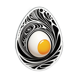 food artistic egg SVG PNG design with clean design elements