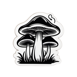 fungi sticker SVG PNG design with clean design elements
