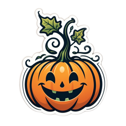 pumpkin smiling SVG PNG design