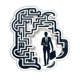 business maze SVG PNG design with clean design elements