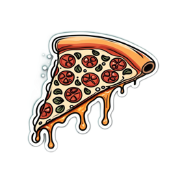 pizza cheese SVG PNG design with clean design elements