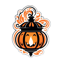 lantern smiling SVG PNG design with clean design elements