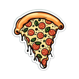 pizza pepperoni SVG PNG design with clean design elements