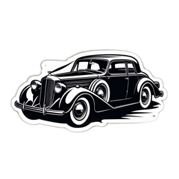 car black classic SVG PNG design with clean design elements