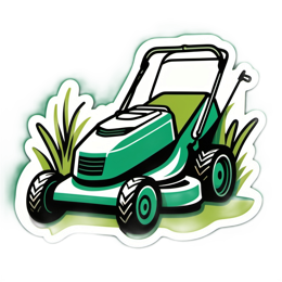 mower grass SVG PNG design with clean design elements