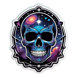 fantasy skull SVG PNG design with clean design elements